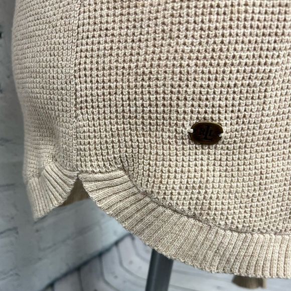 Ralph Lauren Cream Colored Cowl Neck Sweater - Picture 3 of 8